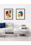 queence Paveikslas &raquo;Patrischa&laquo; Abstrakt | Figūrėlė | Dekoracija | Gesicht | Kunst | Modern 1 Stk. dalys HD Premium Poster-Druck ir Holzrahmen