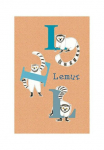 Komar Paveikslas &raquo;ABC Animal L&laquo; Buchstaben 1 Stk. dalys paveikslas zur dekoracija - be grotelės