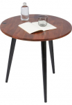 SIT Pristatomas stalas &raquo;T-WOOD TABLE HIGH&laquo; pristatomas stalas su Knopfdetail dunkles Mangoholz ir juodos spalvos Beine