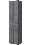 Saphir Auk&scaron;ta pastatoma spintelė &raquo;Quickset 945 Vonios spinta 50 cm plotis 4 durys 1 Schublade&laquo; Badezimmer-Hochschrank ir Dūrų uždarymo sistema Griffe in Chrom gl&auml;nzend