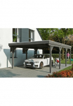 Skanholz Stoginė automobiliui &raquo;Grunewald&laquo; Leimholz dunkelgrau su Aluminiumdach