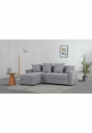 Kampinė sofa &raquo;KILLAM 217 cm L-Form su miegojimo funkcija u. Bettkasten&laquo; miegojimo funkcija u. Dėžutė patalynei links/rechts audinys ir Webstoff
