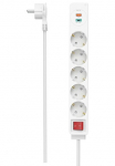 Hama Prailgintuvas &raquo;Steckdosenleiste 5-fach USB-C/A 18W PD/QC&trade; Schalter Flachst.&laquo; 7-fach (Ein- / Ausschalter | USB-Anschl&uuml;sse Kabell&auml;nge 14 m) 1 x USB-A 1 x USB-C
