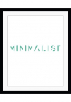 queence Paveikslas &raquo;MINIMALIST&laquo; Modern | Dekoracija | Schriftz&uuml;ge | Spr&uuml;che & Texte Schrift gerahmt