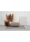 Home affaire Mink&scaron;tas pufas &raquo;OSTRUP Naturt&ouml;ne Boucle&laquo; 90x64 cm organische forma su sanften Rundungen