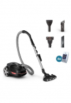 Philips Dulkių siurblys kietoms grindims &raquo;XD6142/12 6000 serija der Tierfreund su specialus Mini-Pet-D&uuml;se&laquo; 900 W su Beutel HEPA-Allergiefilter TriActive+ LED-D&uuml;se 4 l; Tiefschwarz gl&auml;nzend
