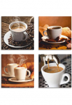 Artland Paveikslas ant drobės &raquo;Kaffee Bilder&laquo; Getr&auml;nke 4 Stk. dalys 4vnt. rinkinys verschiedene dydžiai