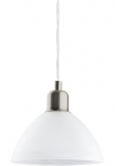 EGLO Pakabinamas &scaron;viestuvas &raquo;BRENDA&laquo; E27 1 Stk. H&auml;ngelampe Esszimmerlampe I&scaron; stiklo in alabaster wei&szlig; Klasikinio stiliaus stilius