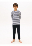Tommy Hilfiger Underwear Pižama &raquo;LS PJ CUFFED rinkinys PRINT&laquo; rinkinys 2 dalys atraitas an kle&scaron;nė regular forma apvalia i&scaron;kirpte