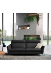 Egoitaliano Dvivietė sofa &raquo;Gaia modern elegant ir super komfortabel su hoher R&uuml;ckenlehne&laquo; erstklassiger Sitzkomfort ir 2 Relaxfunktionen su Designfu&szlig;