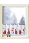Weckbrodt Užuolaida &raquo;Weihnachtswichtel&laquo; Schlaufen 1 Stk. dalys Bistro Užuolaida Weihnachten blickdicht HxB: 45x120 cm užuolaida