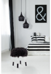 Kayoom Mink&scaron;tas pufas &raquo;Fellhocker Laika 110 stilvoller Kojų kėdutė su Kunstfell runde Form&laquo; 1 Stk. dalys bequem elegant modern runde forma runde forma