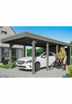 Skanholz Stoginė automobiliui &raquo;Friesland rinkinys 2&laquo; medžio masyvo 270 cm dunkelgrau