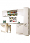 Flex-Well Mehrzweckschrank-Set &raquo;LUCCA 8 vnt. Hauswirtschaft- Hobby/Werkraum K&uuml;che plotis 240 cm&laquo; rinkinys rinkinys kurį sudaro aus: 2x Unter- 3x Ober- ir 1x spintelė Regal+APL 8 Stk. dalys