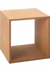 Tojo Pristatomas stalas &raquo;-cube&laquo; i&scaron; Buche Multiplex ge&ouml;lt Ma&szlig;e (35/35/35 cm)