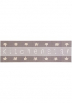 Primaflor-Ideen in Textil Virtuvės kiliminis takelis &raquo;KITCHEN STAR pagamintas in Belgium&laquo; rechteckig 5 mm auk&scaron;tis su Dekoracija & Motiv Žvaigždė rutschhemmend lengvai prižiūrimas K&uuml;che