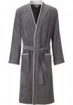 Egeria Vyri&scaron;kas chalatas &raquo;Nico ideal dėl pirtis & Spa Hotelbademantel Morgenmantel&laquo; 1 Stk. su Kimono-Kragen kontrastingas abgesetzte Paspelierung
