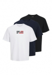 Jack & Jones Mar&scaron;kinėliai trumpomis rankovėmis &raquo;JJECORP GRAPHIC Mar&scaron;kinėliai SS O-3PK MP NOOS&laquo; Rinkinys 3 Stk.