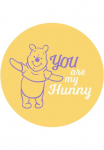 Komar Sienos lipdukai &raquo;selbstklebendes Vlies - Winnie the Pooh My Hunny - Gr&ouml;&szlig;e 125 x 125 cm&laquo; ovali ir selbstklebend