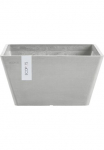 ECOPOTS Vazonas gėlėms &raquo;BERLIN White Grey&laquo; BxTxH: 25x25x128 cm