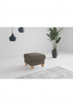 Home affaire Mink&scaron;tas pufas &raquo;Rochelle&laquo; 1 Stk. dalys Massive 12 cm Holzbeine