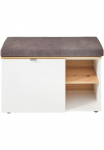 Innostyle Batų spintelė &raquo;Bari spintelė batams ir Pagalvė sėdėjimui BxHxT 78x50x38 cm&laquo; 1 Stk. dalys 1 t&uuml;rig 4 F&auml;cher Softclose ABS Kantenschutz