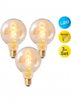 n&auml;ve LED lemputės &raquo;Dilly&laquo; E27 3 Stk. Warmwei&szlig; Retro &Oslash; 95cm Ritė 3vnt. rinkinys 4W LED dimmbar 1800 Kelvin