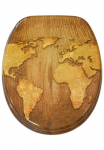 Sanilo WC-dangtis &raquo;World Map&laquo; su Lėto nusileidimo funkcija