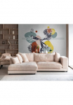 living walls Fototapetas &raquo;THE WALL III Formen Tapetai Motivtapete Floral Tiere&laquo; matinis glatt tapetai V&ouml;gel dėl miegamojo kambario baldai K&uuml;che Wohnzimmer Formen Design Flur