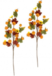 I.GE.A. Kunstzweig &raquo;Herbstzweige&laquo; su Sonnenblumen K&uuml;rbissen ir Herbstlaub 2vnt. rinkinys