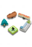 Crocs Schuhanstecker &raquo;Jibbitz&trade; Sasquatch Adventure&laquo; rinkinys Kein Spielzeug. Nicht dėl Vaiki&scaron;ki unter 3 Jahren tinka 5 Stk. batai Sagė im Lauko stilius