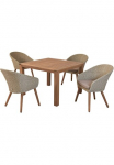 MERXX Garten-Essgruppe &raquo;&raquo;Arrone&laquo;&laquo; rinkinys 9 Stk. dalys Beine i&scaron; Akazienholz