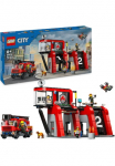 LEGO&reg; Konstruktionsspielsteine &raquo;Feuerwehrstation su Drehleiterfahrzeug (60414) LEGO City&laquo; pagamintas in Europe