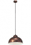 EGLO &Scaron;viestuvas &raquo;TRURO 2 H&auml;ngelampe Esstischlampe Stahl rostoptik wei&szlig; E27&laquo; E27 1 Stk. Wohnzimmerlampe 1 flammig vintažinio stiliaus Industrial Retro 110x37cm