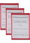 ROSS Pa&scaron;luostė &raquo;Liebling wo steht mein essen&hellip; im Kochbuch&laquo; Spr&uuml;chetuch i&scaron; 100% medvilnė