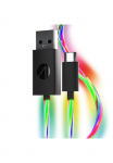 Stealth USB-Kabel &raquo;USB-C įkrovimo kabelis (2x 2m) su LED Beleuchtung&laquo; USB laikmena Typ C 200 cm Ap&scaron;vietimas