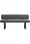Duo Collection Dvi Collection suolas &raquo;Tara suolas su R&uuml;ckenlehne&laquo; auk&scaron;ta kokybė Mikrofaserbezug su spyruoklės iki 260 kg belastbar