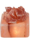 HIMALAYA SALT DREAMS Salzkristall-Tischlampe &raquo;Petite&laquo; LED-Modul 1 Stk. Warmwei&szlig; Handgefertigt i&scaron; druskos kristalas - jeder Stein ein Unikat H: ca.4 cm