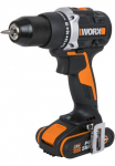 Worx Akumuliatorinis suktuvas-gręžtuvas &raquo;WX102 NITRO&laquo; rinkinys Brushless-Motor 2-Gang-Getriebe ir 2 Akkus & įkroviklis