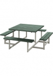 PLUS Garten-Essgruppe &raquo;&raquo;Picnic&laquo; Kombim&ouml;bel&laquo; 1 Stk. dalys 200x200x73/45 cm