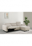 OTTO home Kampinė sofa &raquo;SKAANE in audinys L-Form 274 cm manuelle u. Elektrinis Relaxfunktion&laquo; rundes Design Kopfteilverstellung Federkernpolsterung