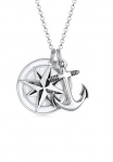Kuzzoi Ilgas grandinėlė &raquo;Kompass Anker 925 Sterling Silber&laquo;