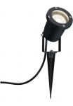 Paulmann LED Gartenstrahler &raquo;Outdoor 230V Garden Spotlight IP65 GU10 35W 230V juoda spalva Aluminium&laquo; GU10 1 Stk. Warmwei&szlig; GU10 IP65