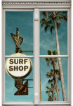 queence Sienų lipdukai &raquo;Surf Shop&laquo; Sienų lipdukai paveikslas selbstklebend 3D langas