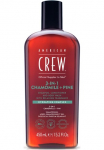 American Crew &Scaron;ampūnas &raquo;3-IN-1 CHAMOMILE + PINE&laquo; dėl jeden Haartyp tinka spendet Feuchtigkeit beruhigt Kopfhaut.