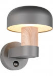 TRIO Leuchten TRIO Ap&scaron;vietimas Sieninis &scaron;viestuvas &raquo;FRASER Fassadenbeleuchtung žibintas Pilzform exkl 1x E27 max 10W IP54&laquo; E27 1 Stk. warmwei&szlig; - kaltwei&szlig; Hauswand žibintas i&scaron; Druckguss Aliumininis su judesio jutiklis