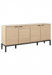 ACTONA GROUP Pailga indauja &raquo;Kensington&laquo; Indauja 4 durys ir 4 Grindų danga weiss pigmentiert Eiche 180x40x80cm