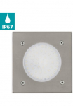EGLO Įmontuojamas &scaron;viestuvas &raquo;LAMEDO Bodeneinbaulampe Nerūdijančio plieno ir I&scaron; stiklo IP65 IP67 Au&szlig;enlampe&laquo; LED-Board 1 Stk. Warmwei&szlig; Bodeneinbauleuchte L10 x B10 Nerūdijančio plieno 1X25W ir