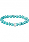 THOMAS SABO Apyrankė &raquo;Charm Club: Bead-Armband imitierter T&uuml;rkis&laquo; su T&uuml;rkis-Imitat