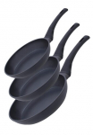 RESTO Kitchenware Keptuvių rinkinys &raquo;Sagitta su nelimpančia danga ir sp&uuml;lmaschinenfest&laquo; Aliumininis rinkinys 1x Keptuvė &Oslash; 20 1x Keptuvė &Oslash; 24 1x Keptuvė &Oslash; 28 3 Stk. dalys dėl alle Herdarten tinka auch Indukcinė